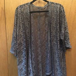 Gray lace LuLaRoe Lindsay
